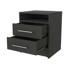 Wenge 2-Drawer Nightstand