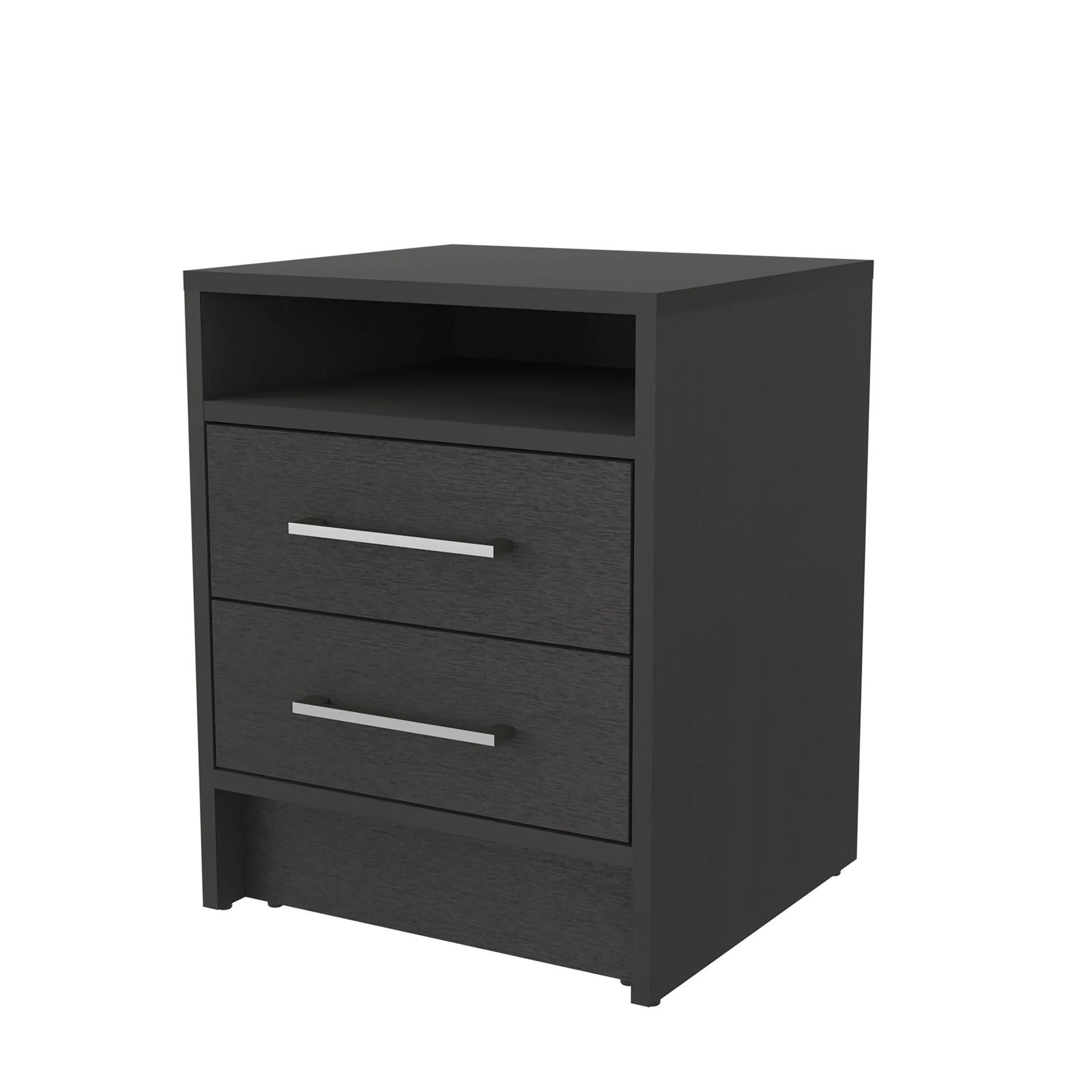 Wenge 2-Drawer Nightstand