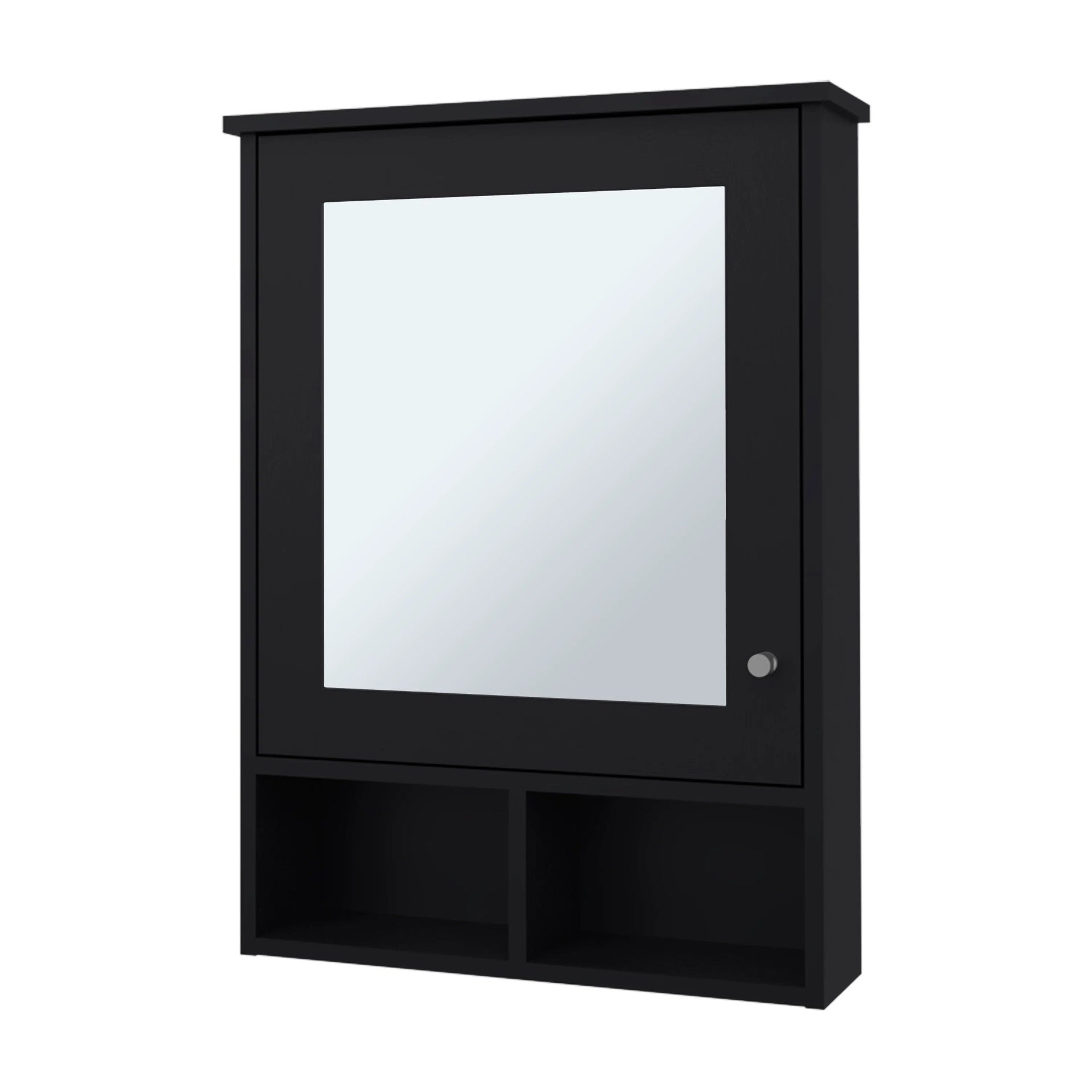 Wenge Medicine Cabinet with Door and Included Mirror