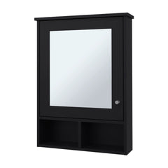 Wenge Medicine Cabinet with Door and Included Mirror