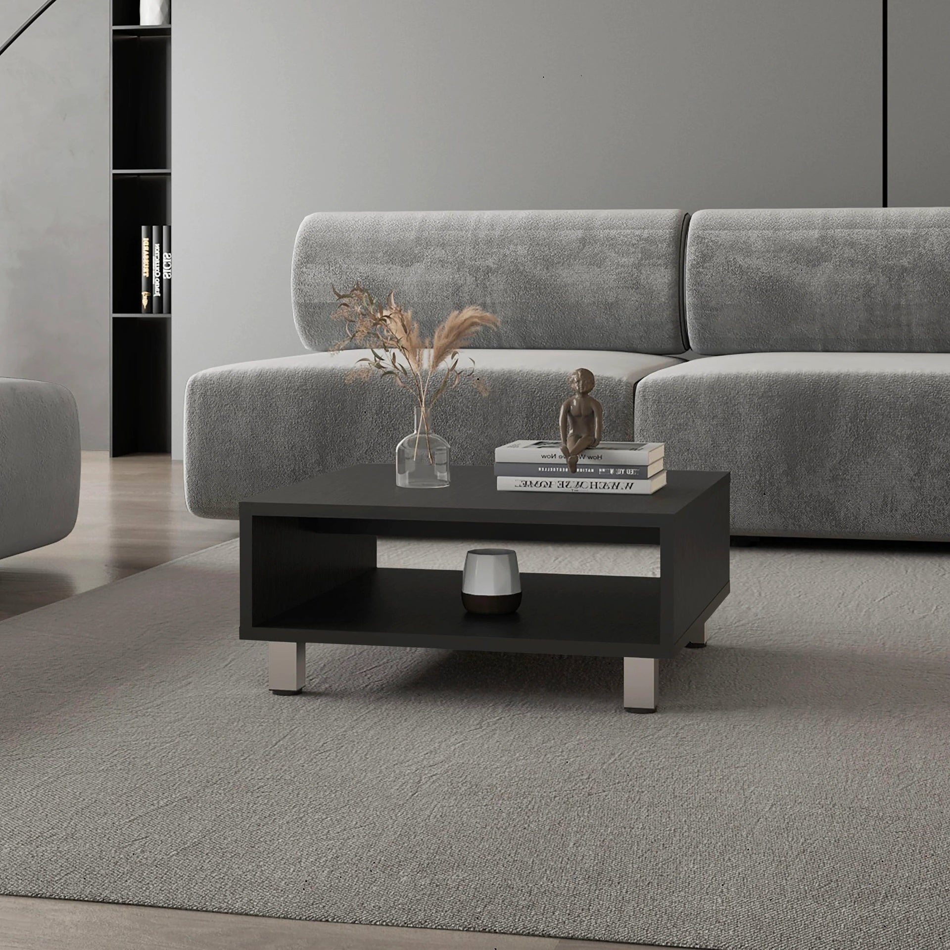 Wenge Coffee Table with Open Storage