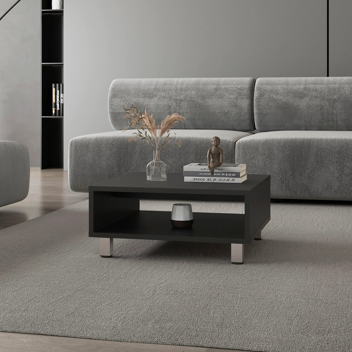 Wenge Coffee Table with Open Storage