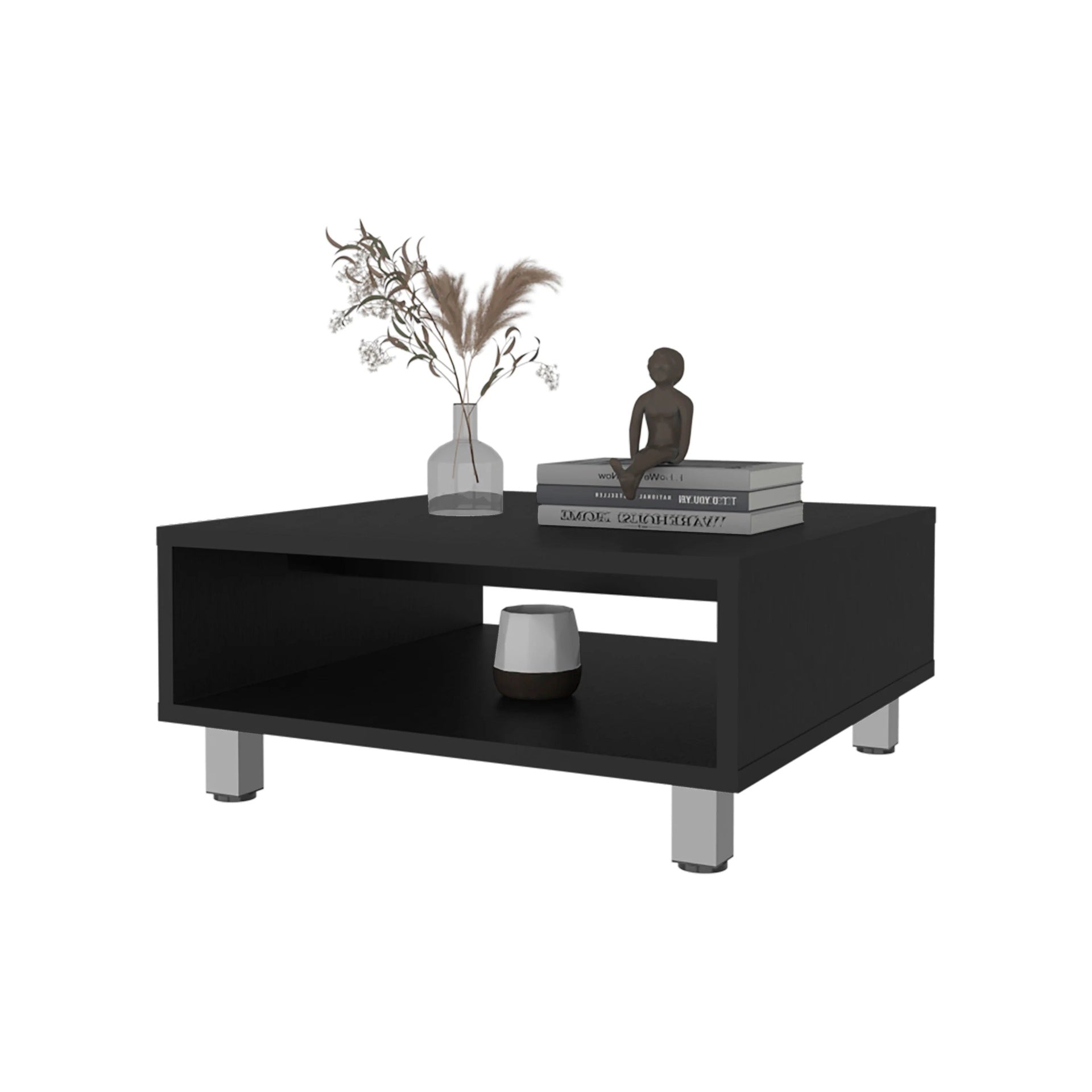 Wenge Coffee Table with Open Storage