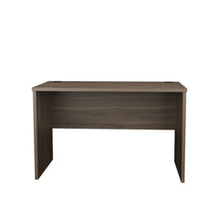 Dark Walnut Minimalist Home Office Work Desk with Cable Management