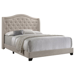 Maassluis Beige Upholstered Eastern King Bed