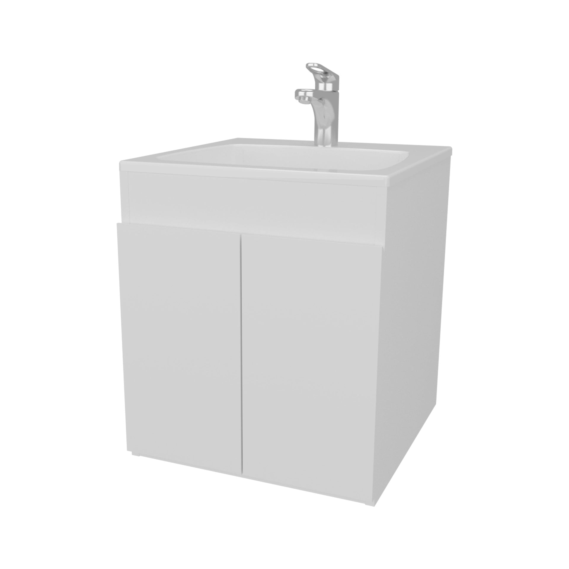 White Bathroom Vanity with two Doors