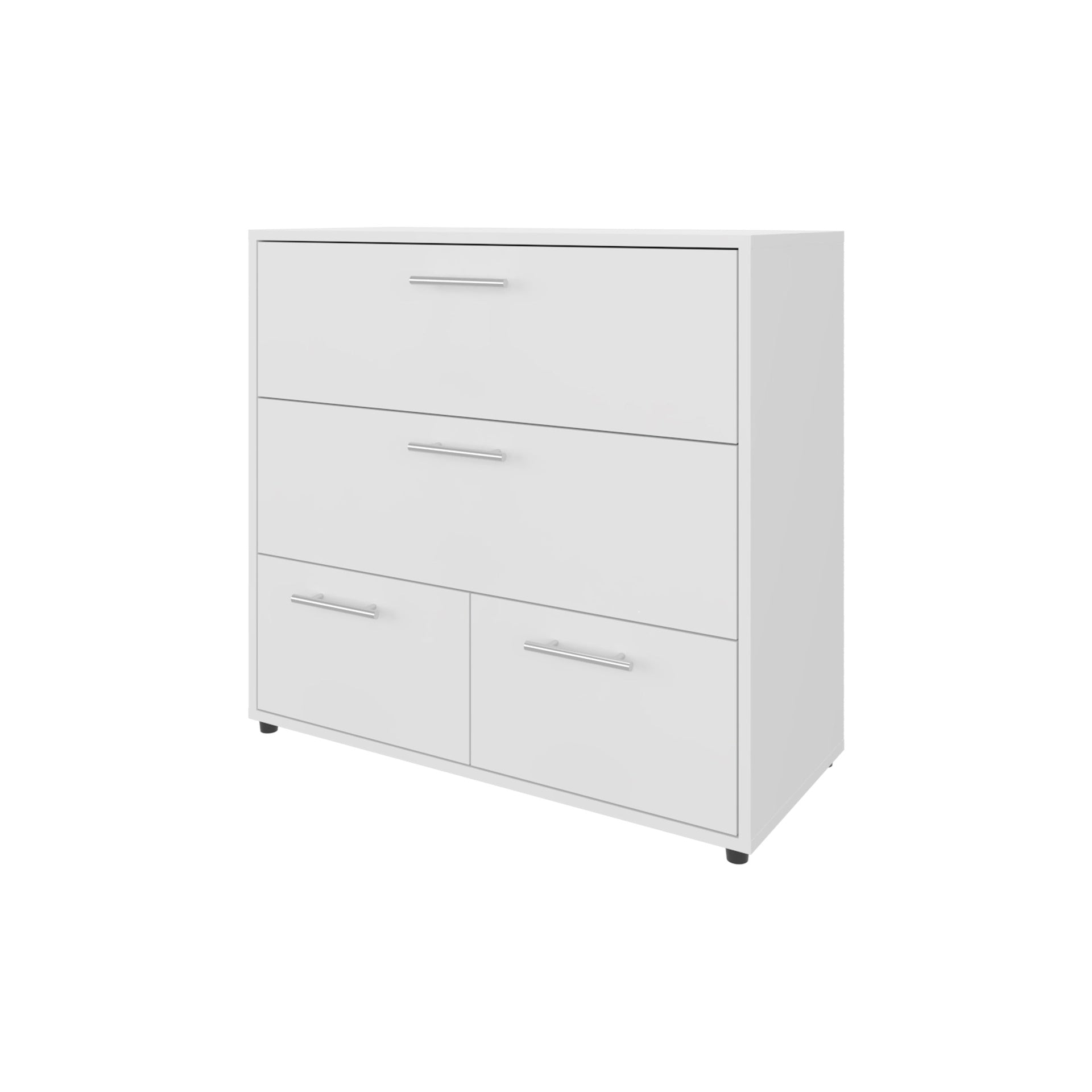 White Dresser with 4 Spacious Drawers