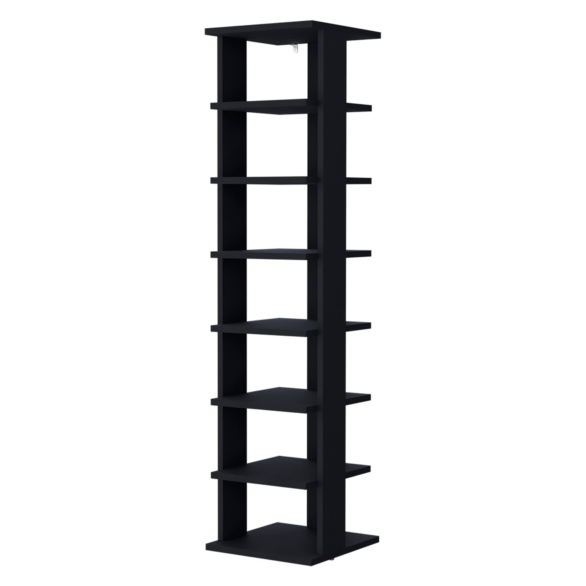 Wenge 7-Tier Tall Vertical Shoe Rack