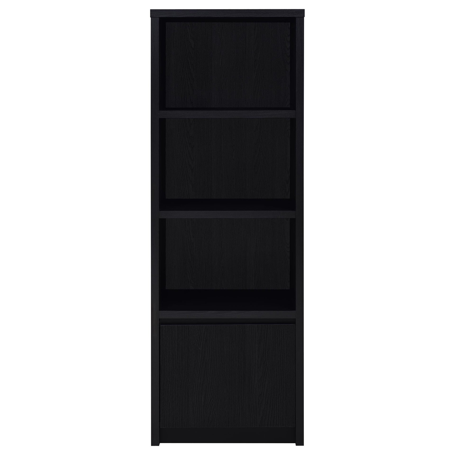 Sloat Black 3-shelf Media Tower Entertainment Pier