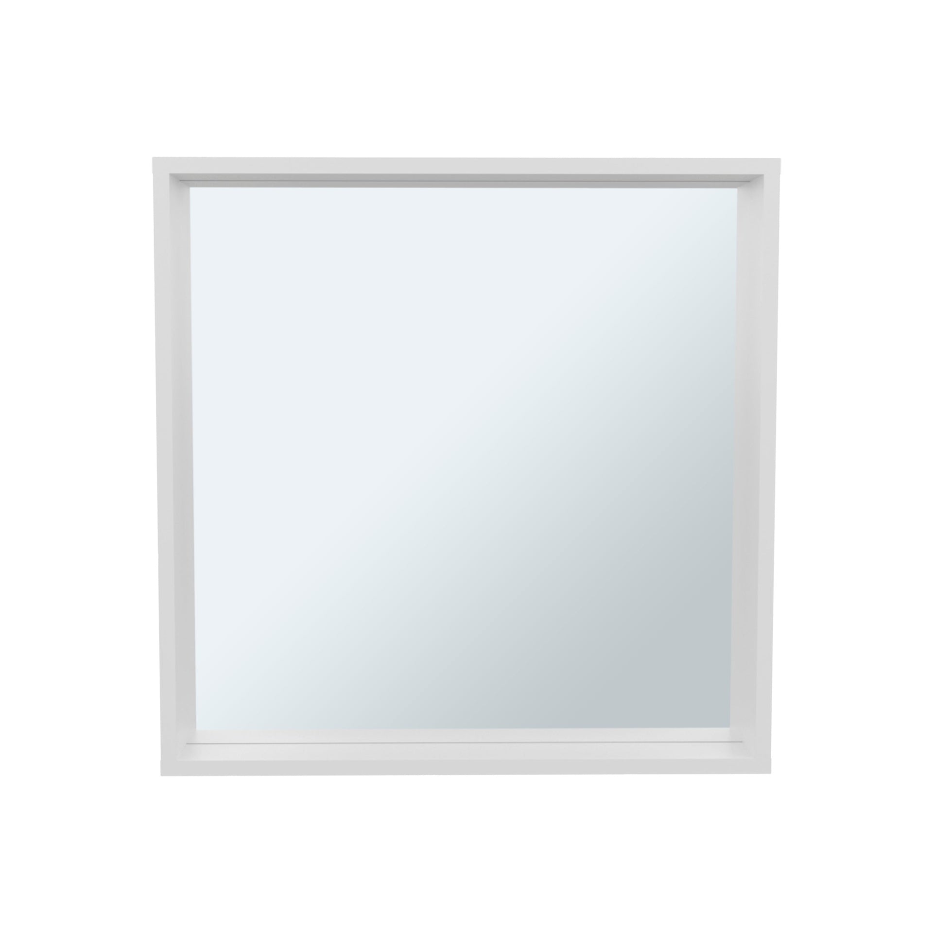 White Wall Mounted Bathroom Mirror Cabinet with Storage