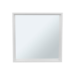 White Wall Mounted Bathroom Mirror Cabinet with Storage