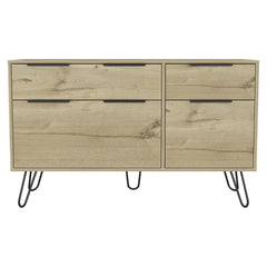 Stowe 4-Drawer Dresser Light Oak