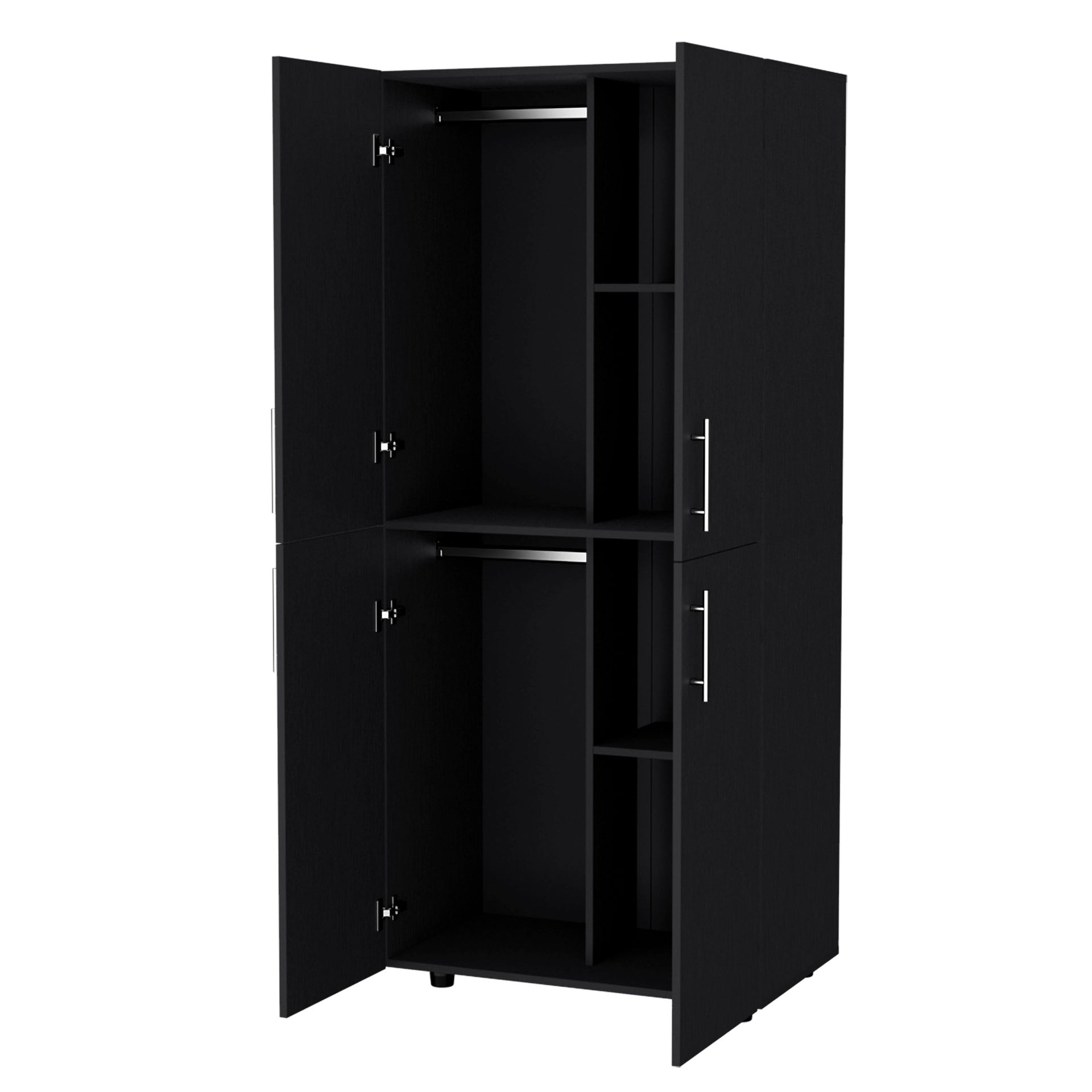 Wenge 4-Door Armoire