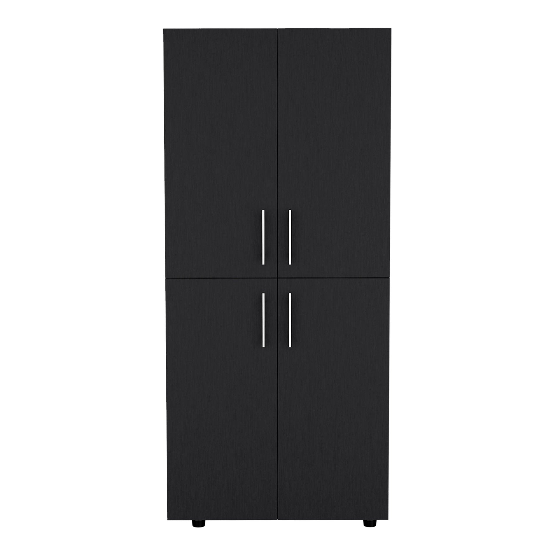 Wenge 4-Door Armoire