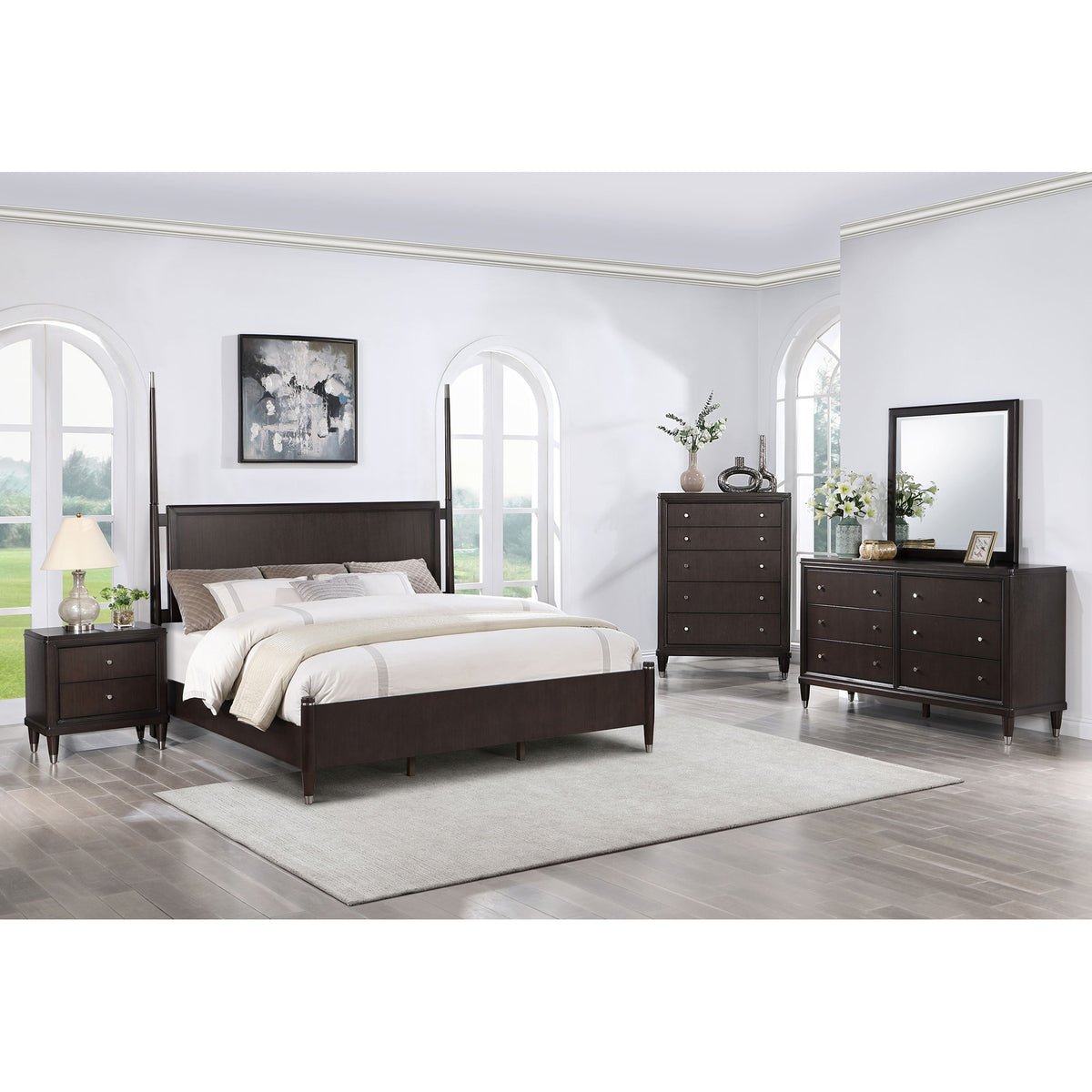Niguel Brown Poster Bed