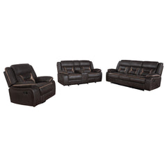 Brazelton Brown 3-piece Pillow Top Arms Living Room Set