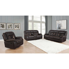 Brazelton Brown 3-piece Pillow Top Arms Living Room Set