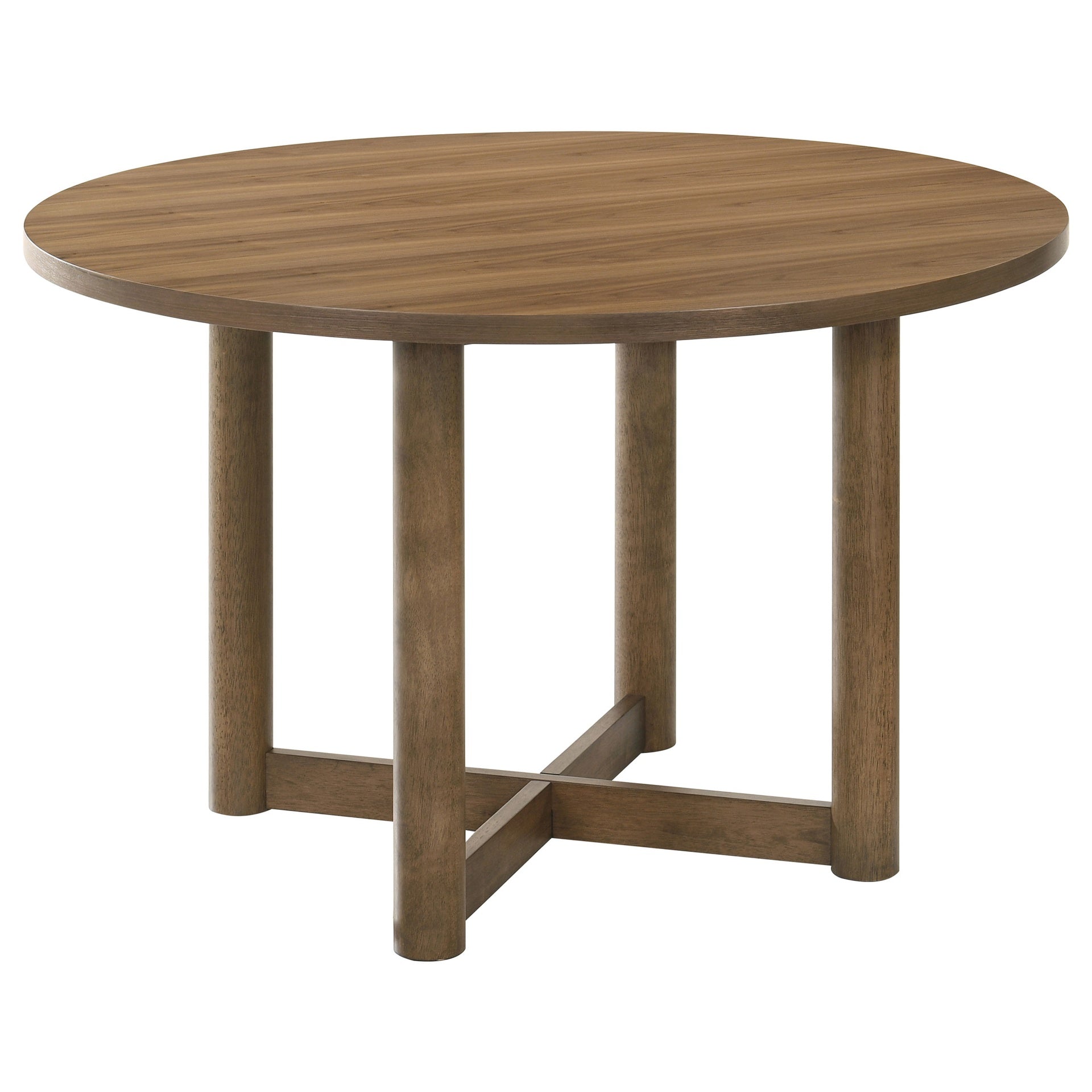 Graham Walnut 5-piece Round Dining Table Set