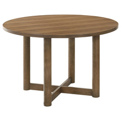 Graham Walnut 5-piece Round Dining Table Set