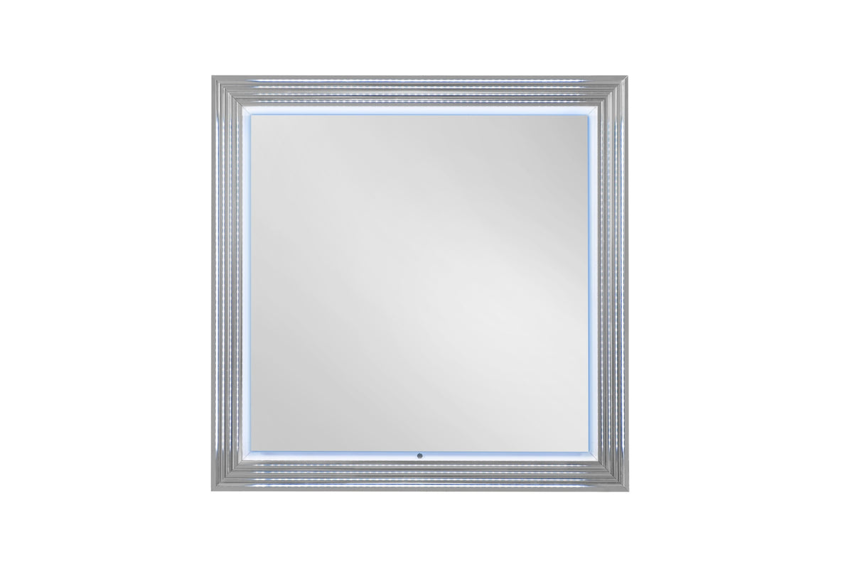 MOON WHITE MARBLE MIRROR WITH LED