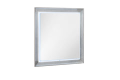MOON WHITE MARBLE MIRROR WITH LED