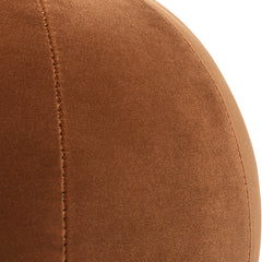 Luna 12" Round Sphere Accent Ball Throw Pillow Burnt Orange Performance Velvet