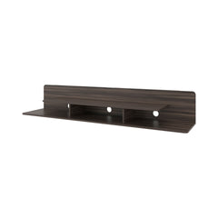 Stained Walnut TV Stand with Open Storage