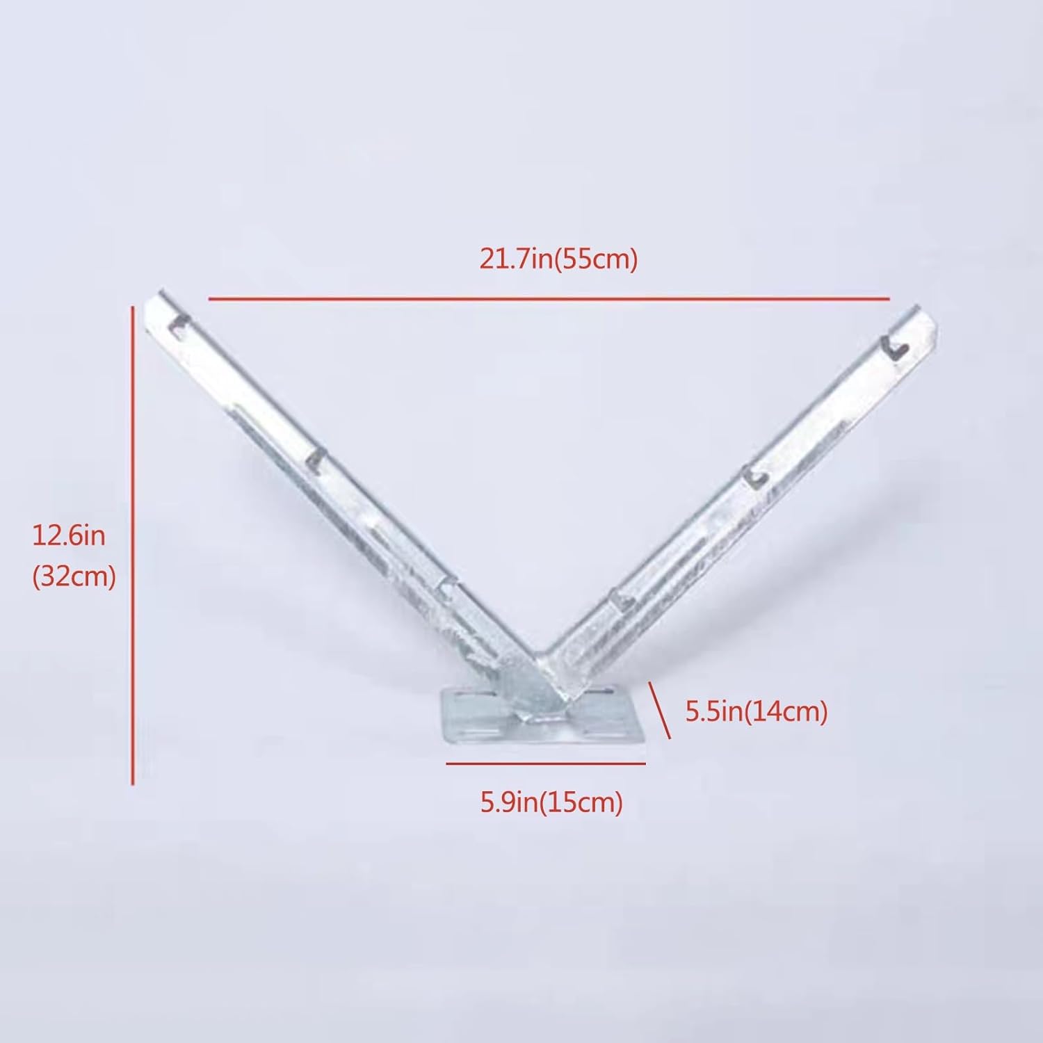 Razor Wire Bracket - Barb Wire Extension Bracket - Galvanized V Bracket - Roll Concertina Garden Fence Wire Bracket - 1 Pair