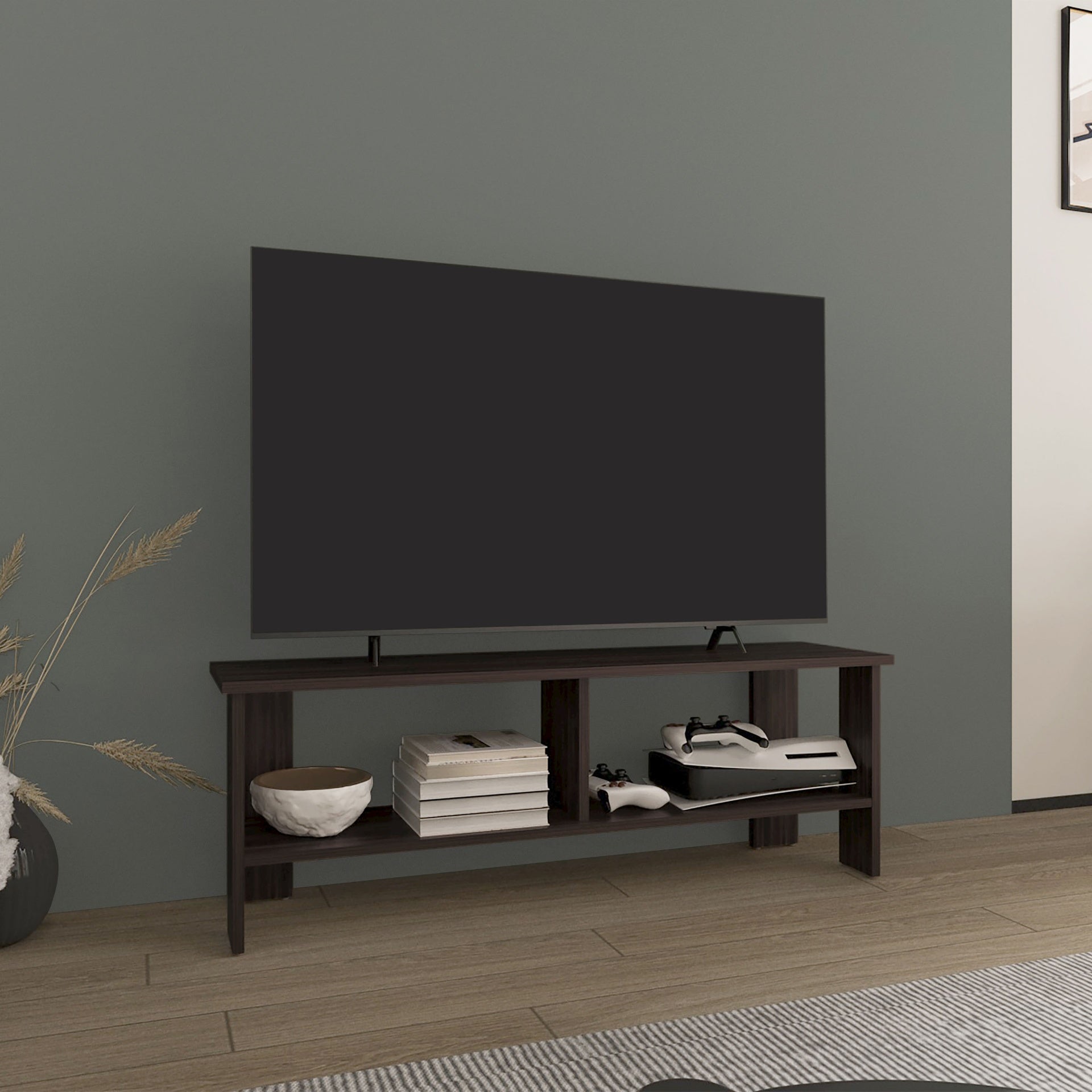 TV Stand, 2 Shelves