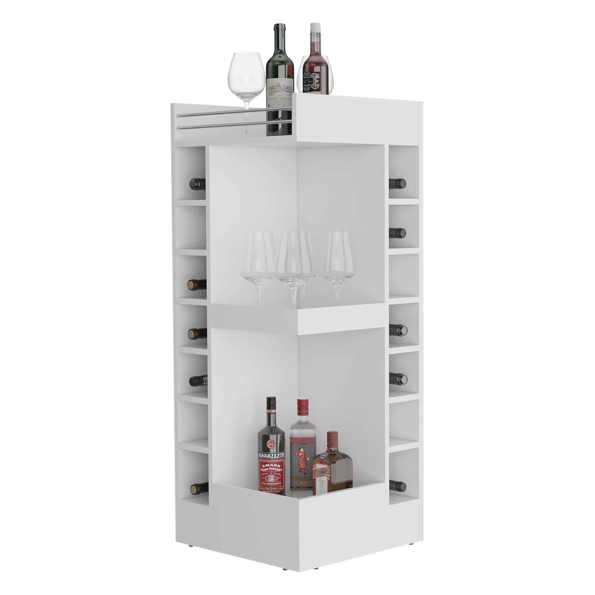 Bar Cabinet, 16 Shelves