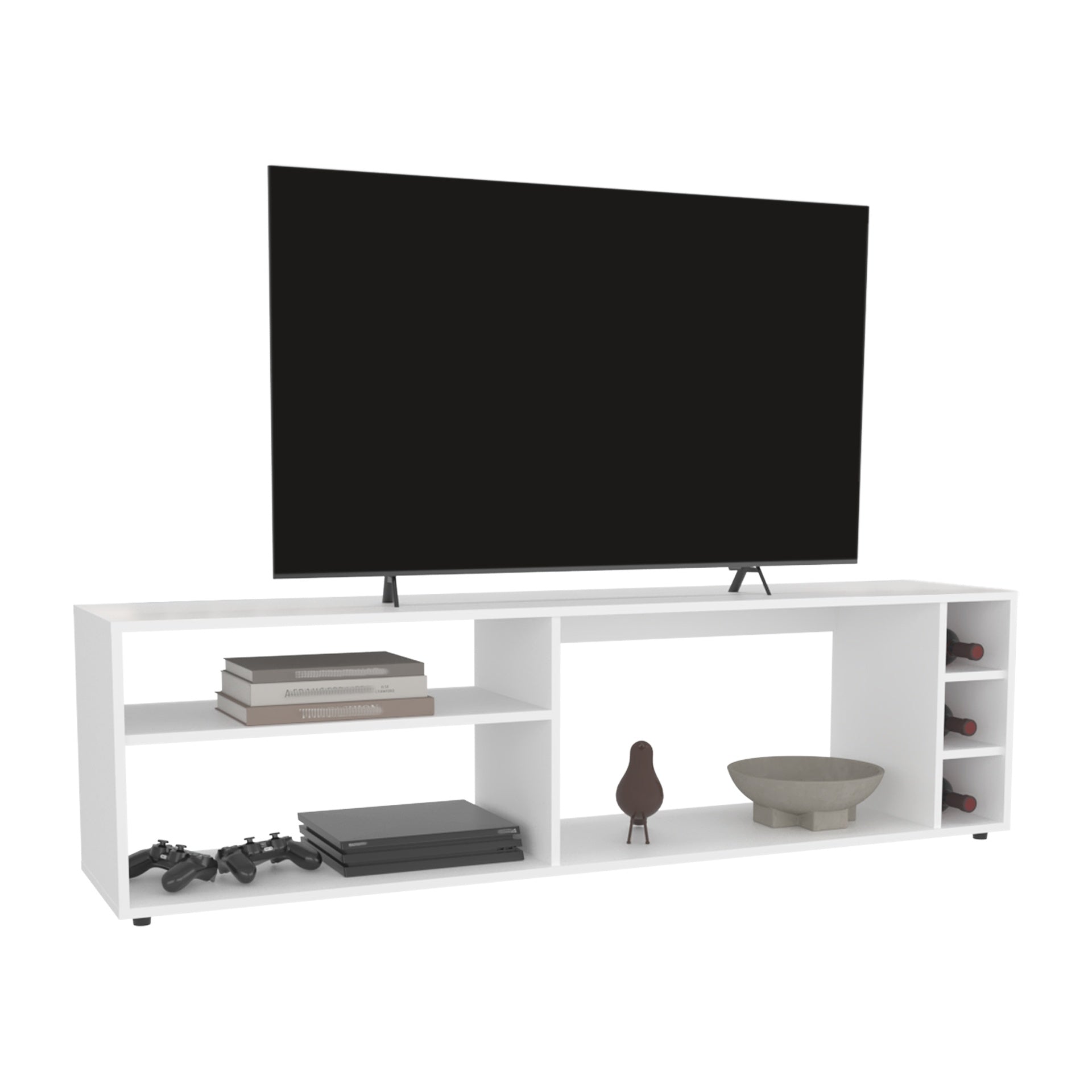 Tv Stand, 6 Shelves, 60" TV Capacity
