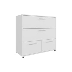 Dresser, 4 Drawers, 4 Legs, White