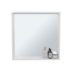 Medicine Cabinet 23.6" H, 1 Shelf, 1 Mirror, White - Bathroom