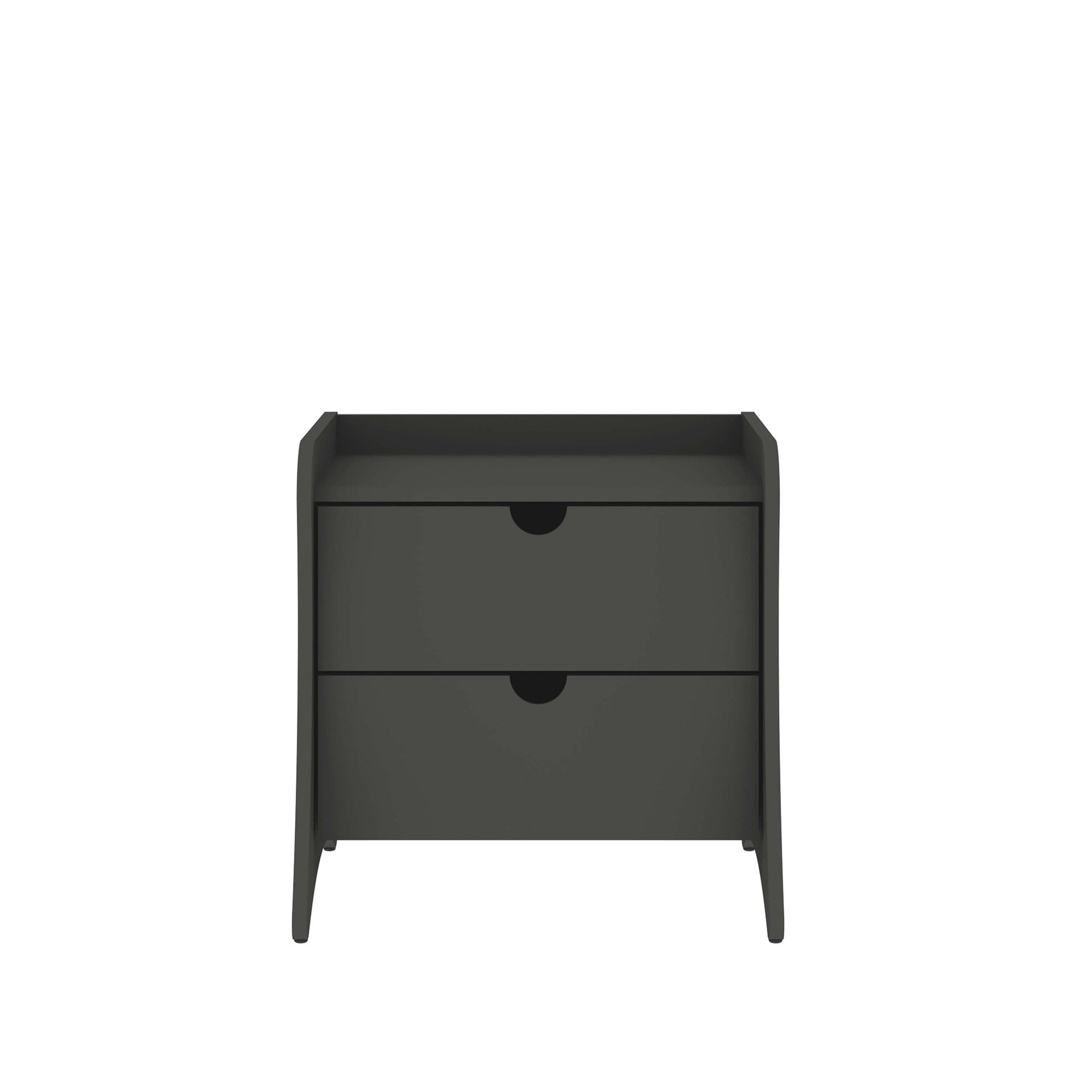 Nightstand in Charcoal Gray