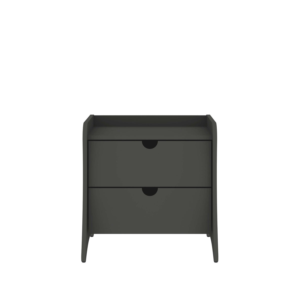 Nightstand in Charcoal Gray