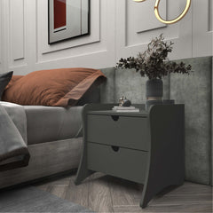 Nightstand in Charcoal Gray