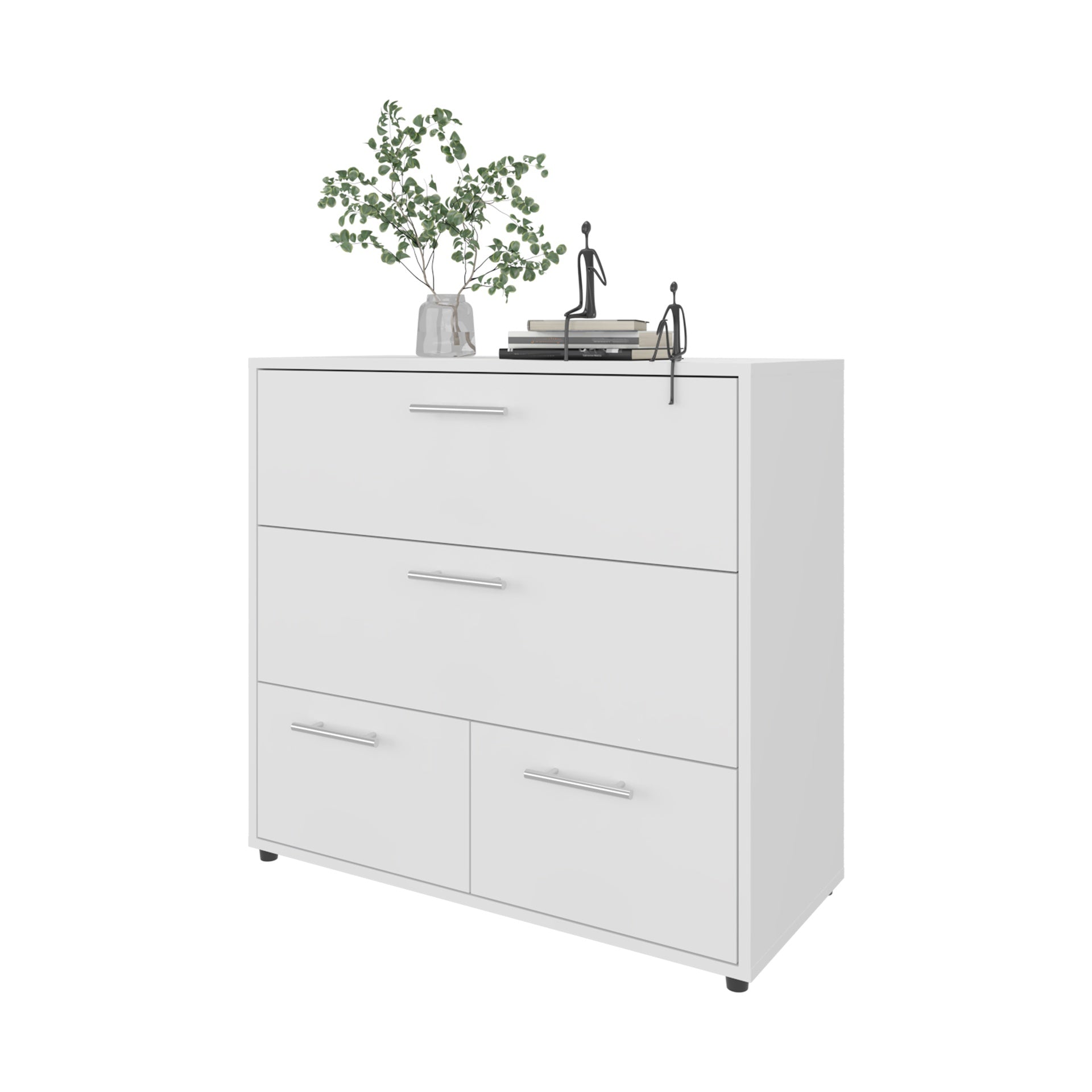 Oto Dresser with 4 Spacious Drawers, White