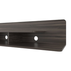 Dragon Tv Stand with Open Storage, Stained Walnut