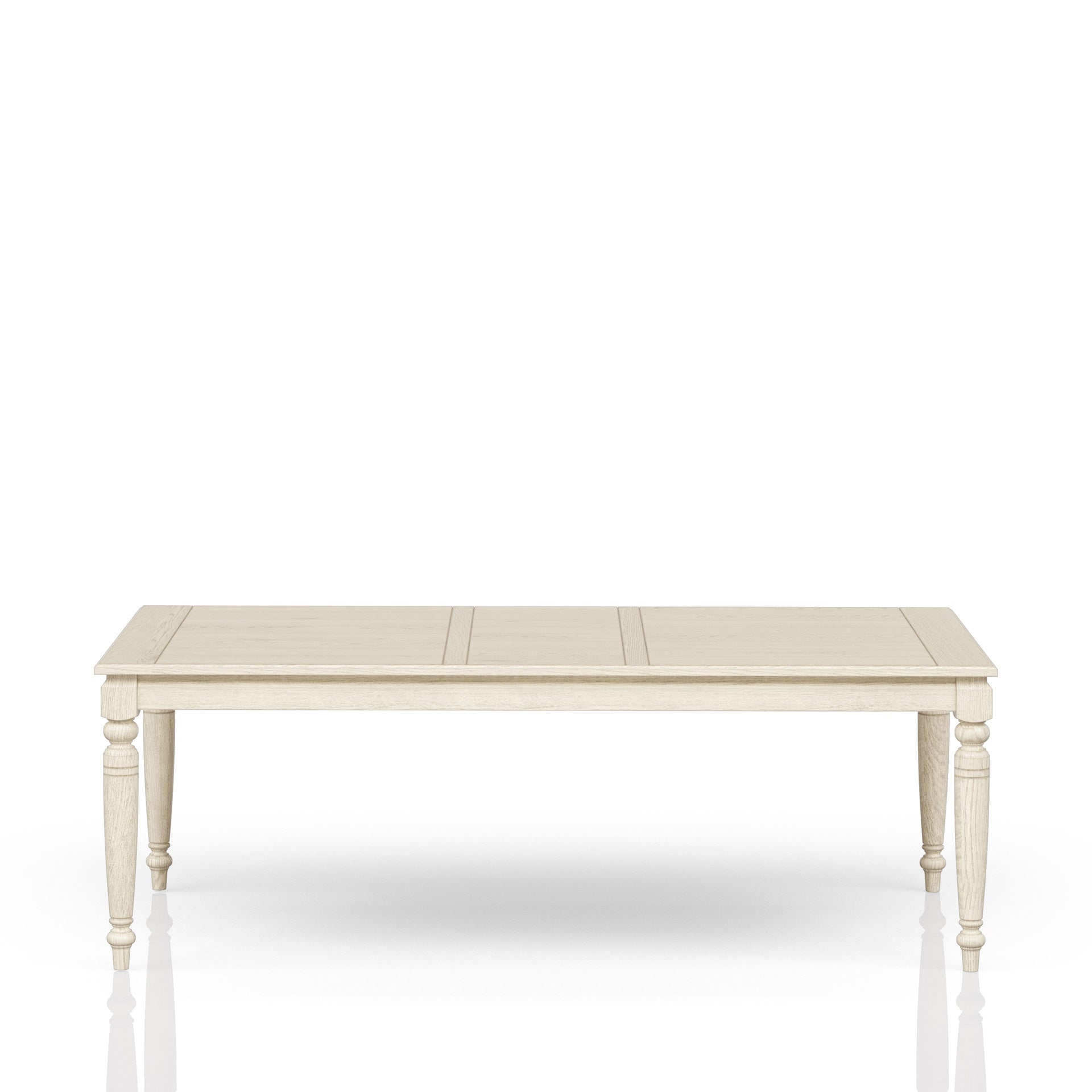 Table with Leaf - Whitewash