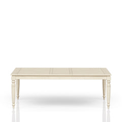 Table with Leaf - Whitewash