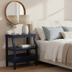 Newland Midnight Blue Storage Nightstand