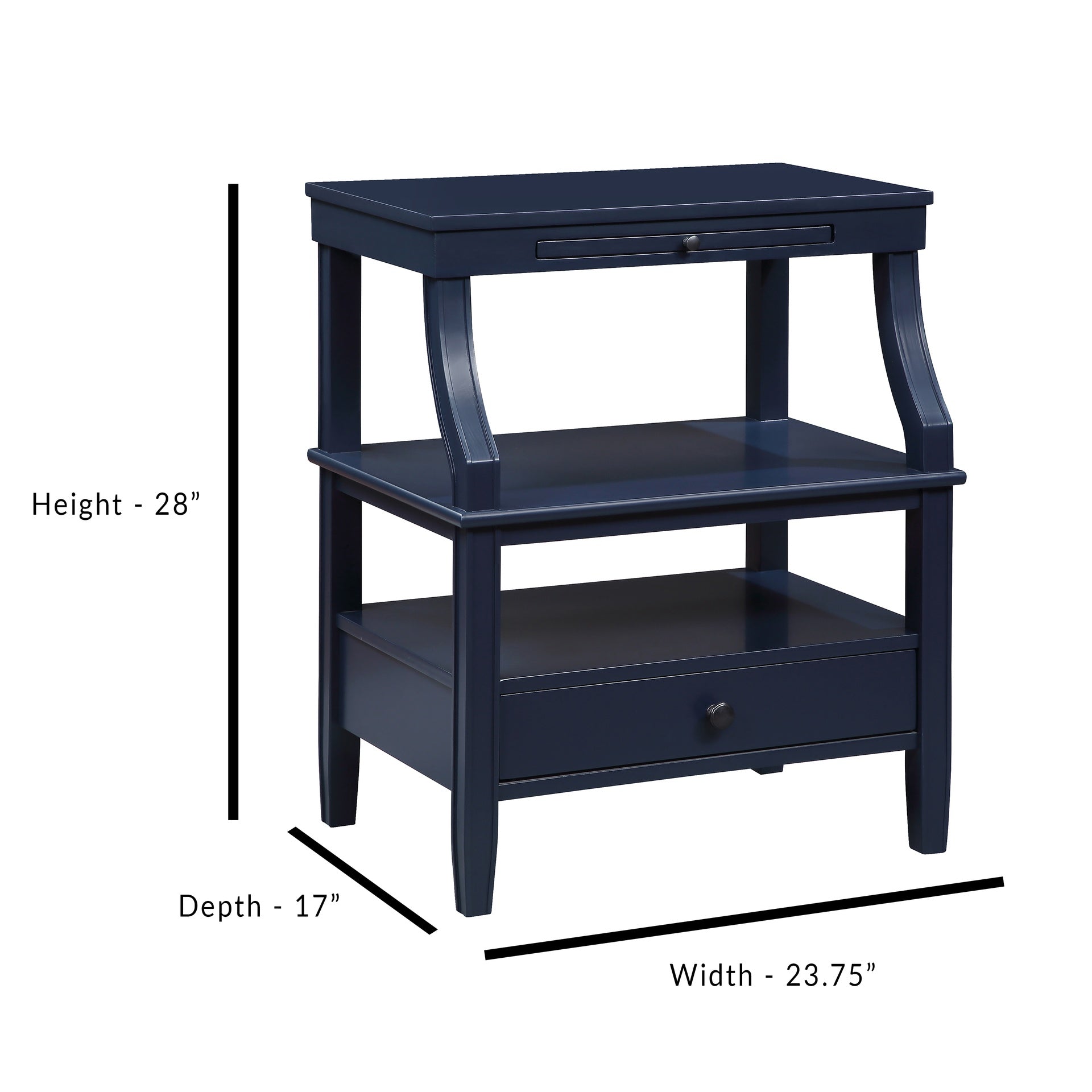 Newland Midnight Blue Storage Nightstand