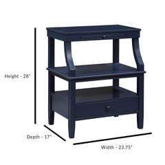 Newland Midnight Blue Storage Nightstand