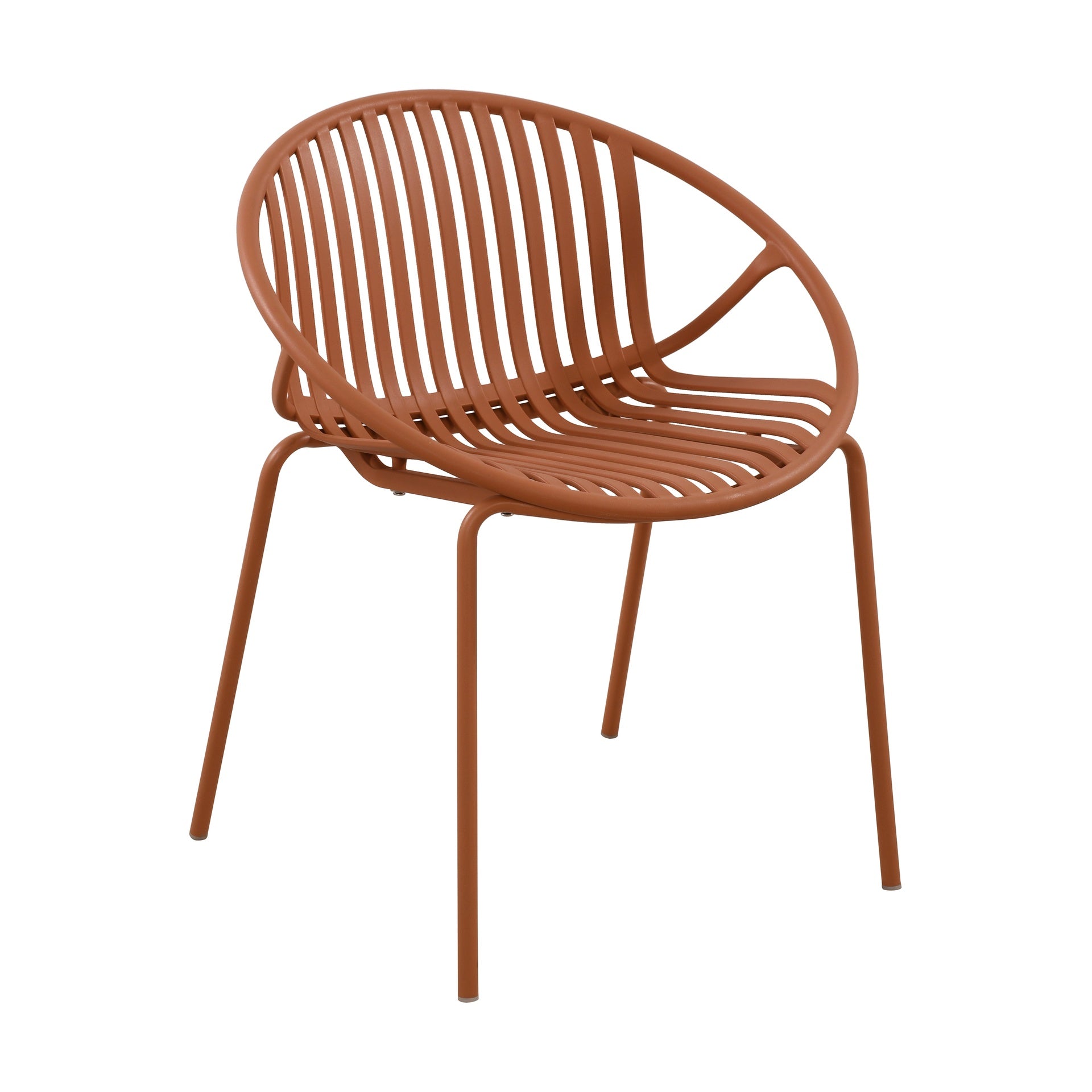 7 Pieces Outdoor Modern Expandable Dining Set with Stackable Chair,Orange+Teak