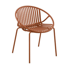 7 Pieces Outdoor Modern Expandable Dining Set with Stackable Chair,Orange+Teak