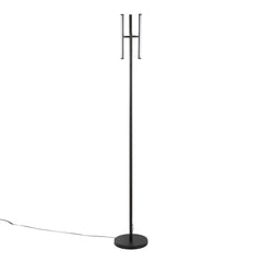 Icicle 65" Modern Swivel Floor Lamp in Black Metal by LumiSource