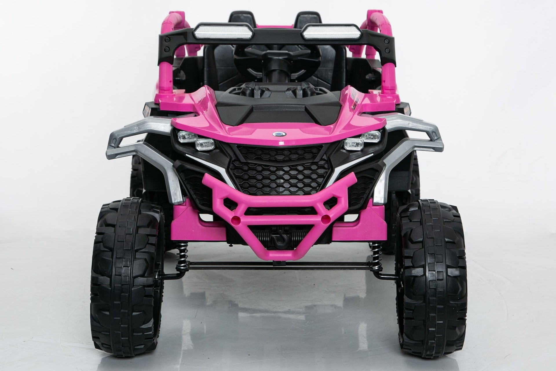 Ride on Models Truck Car 12V Kids Electric Vehicles, Remote Control, Front & Rear Shock Suspension, 2 Seater UTV, Flashlights and a built-in music player, For Age 3-6 Years Old (Magenta)