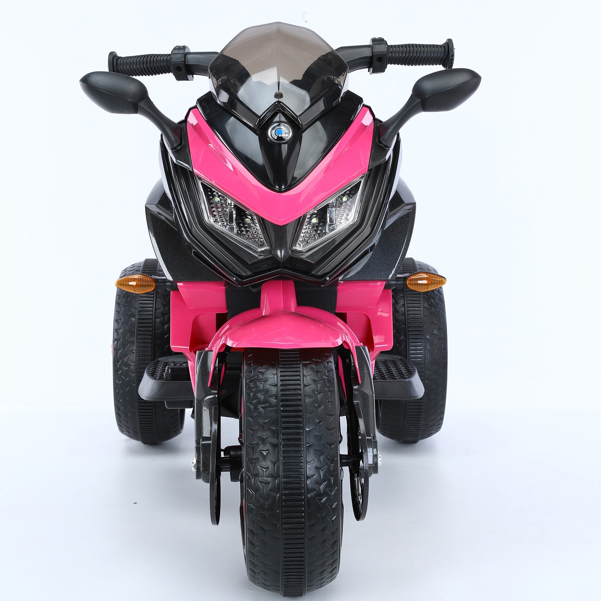 Kids Motorcycle Ride-On Motorcycle 3-Wheels Battery Powered Motorbike  Rechargeable 12 V kids  ride on toy with PU seat Training  Wheels/manual throttle/ drive by hand /Lighting  wheels