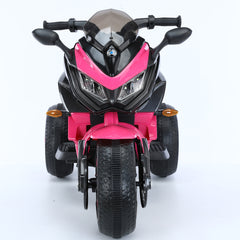 Kids Motorcycle Ride-On Motorcycle 3-Wheels Battery Powered Motorbike  Rechargeable 12 V kids  ride on toy with PU seat Training  Wheels/manual throttle/ drive by hand /Lighting  wheels