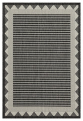 Sunshine GC_HAR2014 Anthracite 5 ft. 3 in. x 7 ft. 3 in. Indoor/Outdoor Area Rug